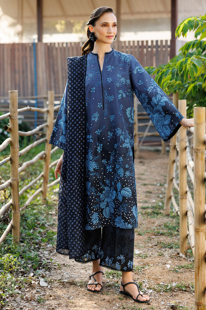 Jazmin 3 Piece Custom Stitched Suit - Blue - LB31320