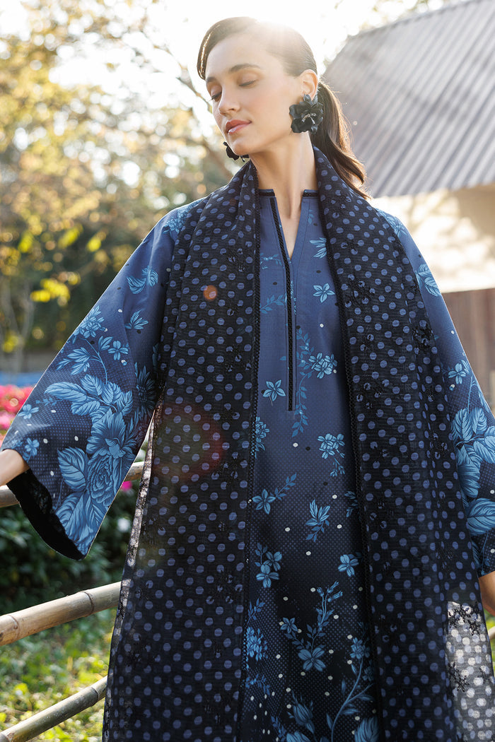 Jazmin 3 Piece Custom Stitched Suit - Blue - LB31320