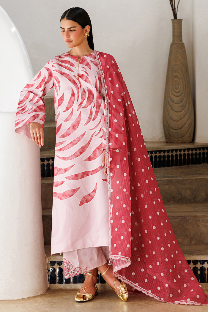 Jazmin 3 Piece Custom Stitched Suit - Pink - LB31329