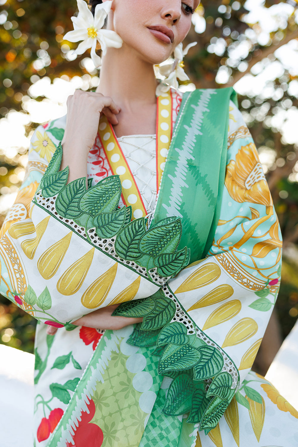 Jazmin 3 Piece Custom Stitched Suit - Off-White - LB31326