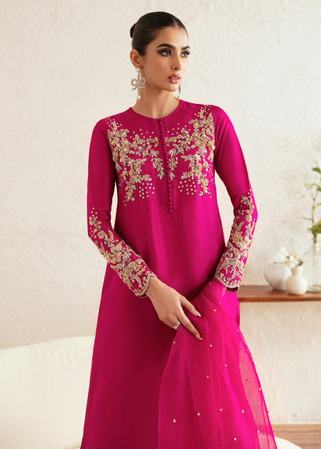 Kanwal Malik 3 Piece Pret Suit - Pink - LB287411