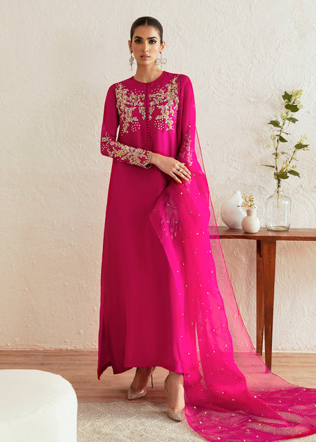 Kanwal Malik 3 Piece Pret Suit - Pink - LB287411