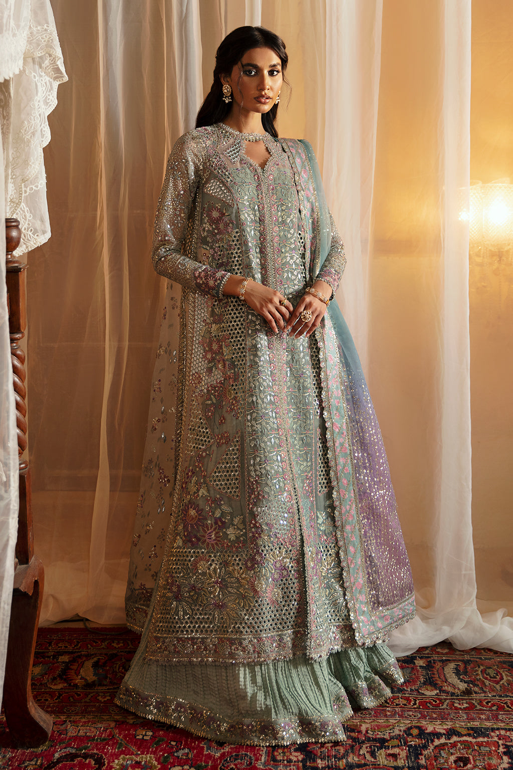 Afrozeh 3 Piece Custom Stitched Suit - Gray - LB289268