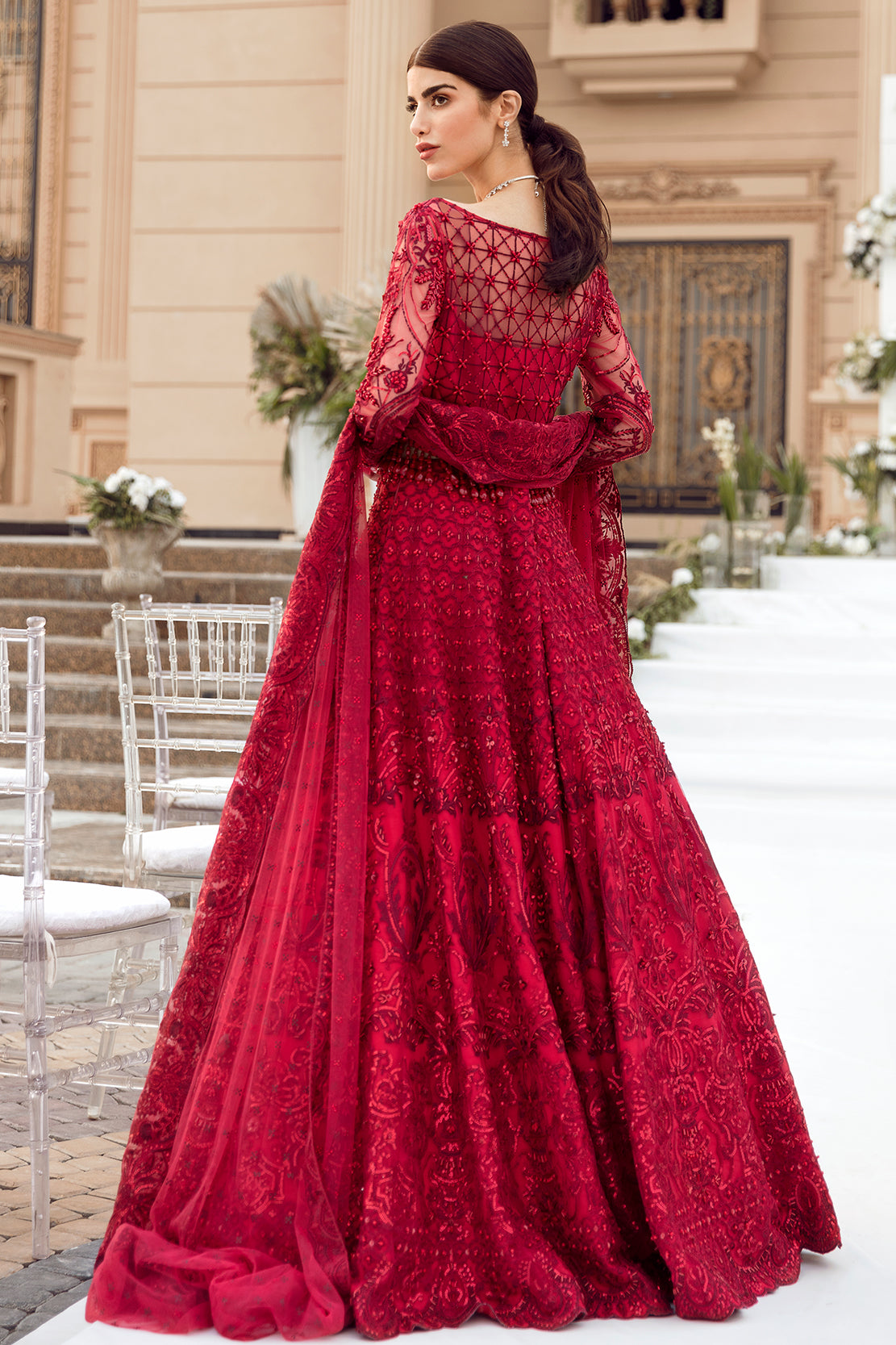 Reign 3 Piece Custom Stitched Suit - Maroon - LB22346