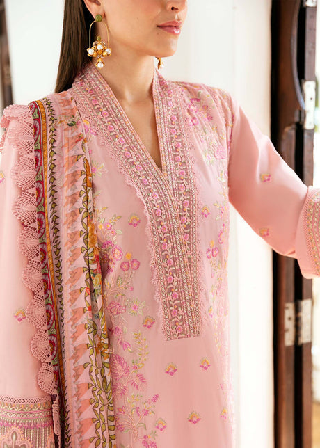 Kanwal Malik 3 Piece Custom Stitched Suit - Pink - LB286691