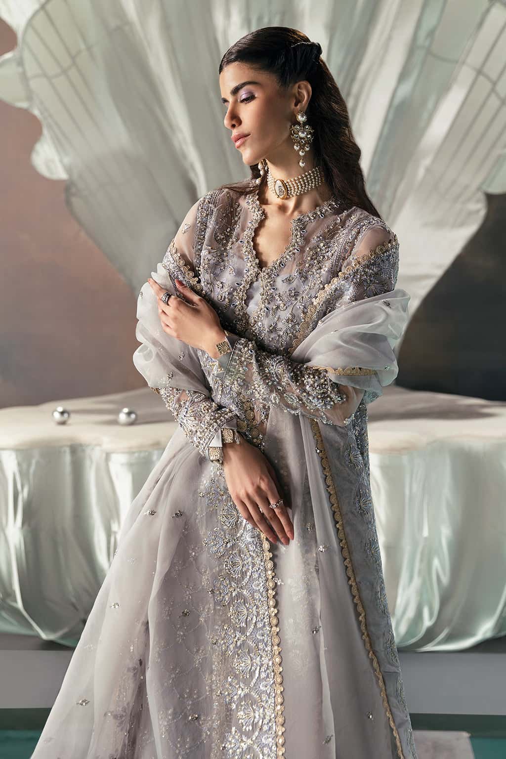 Afrozeh 3 Piece Custom Stitched Suit - Gray - LB30455
