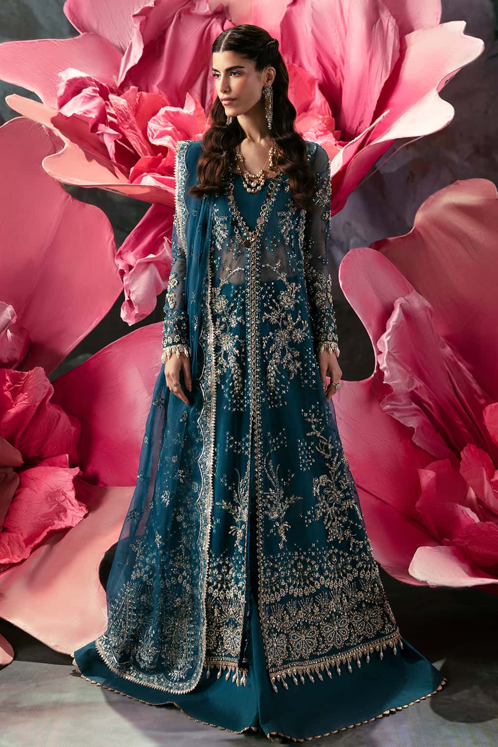 Afrozeh 3 Piece Custom Stitched Suit - Blue - LB30454