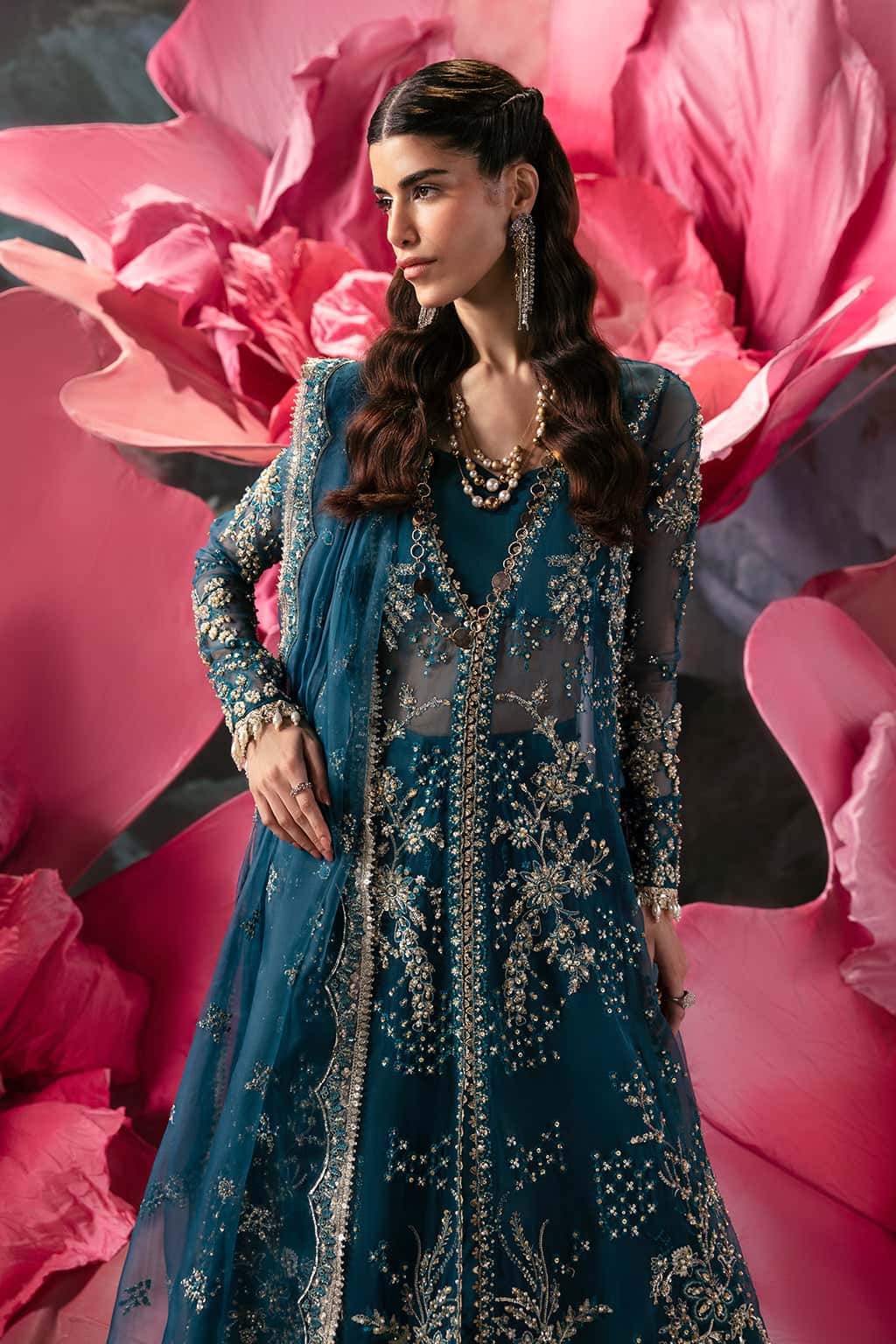 Afrozeh 3 Piece Custom Stitched Suit - Blue - LB30454