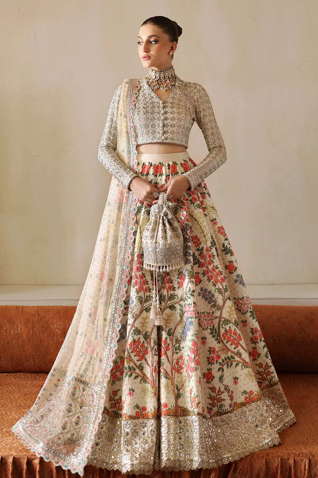 Afrozeh 3 Piece Custom Stitched Suit - OFF White - LB30462