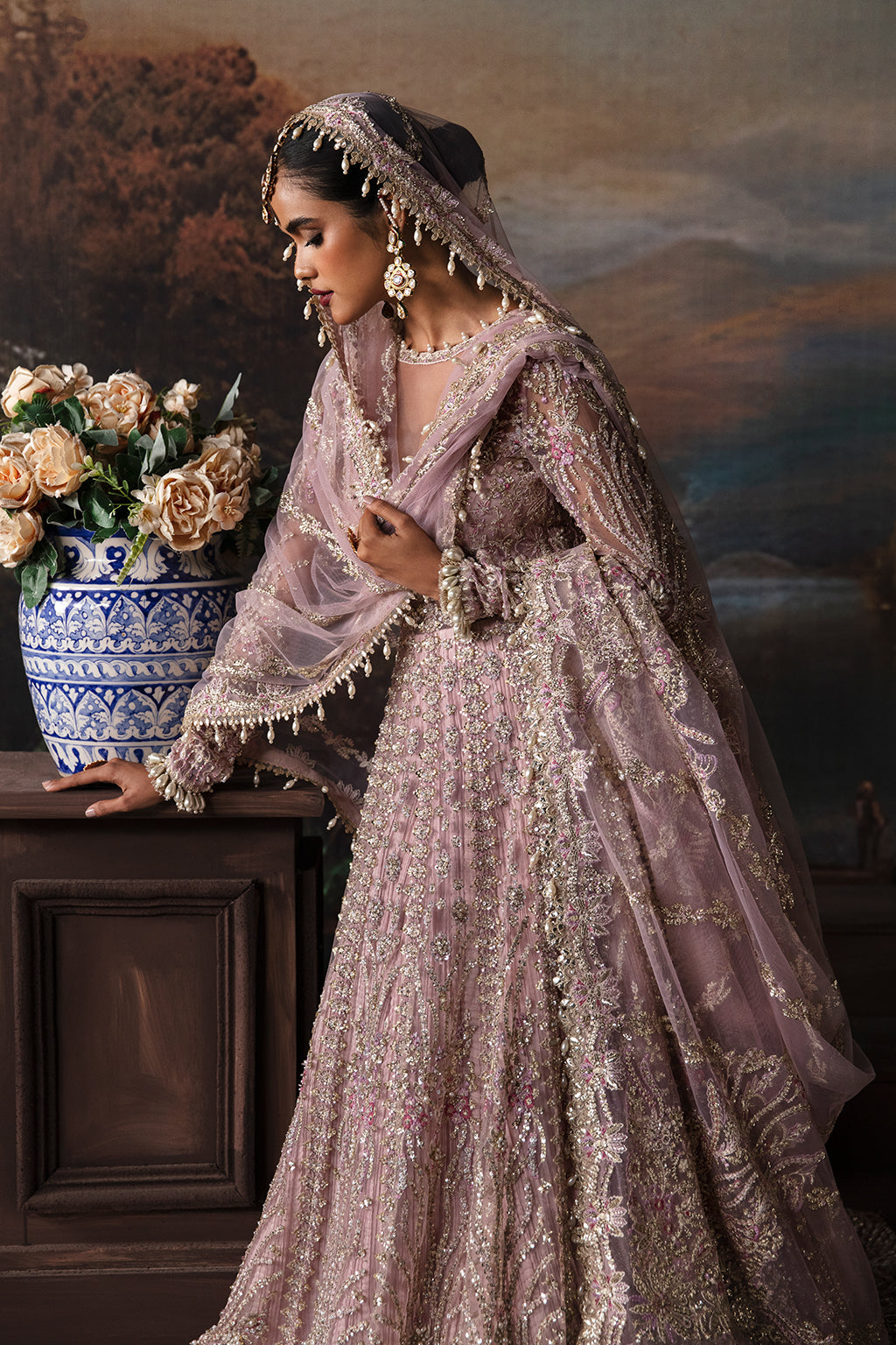 Afrozeh 3 Piece Custom Stitched Suit - Purple - LB289276