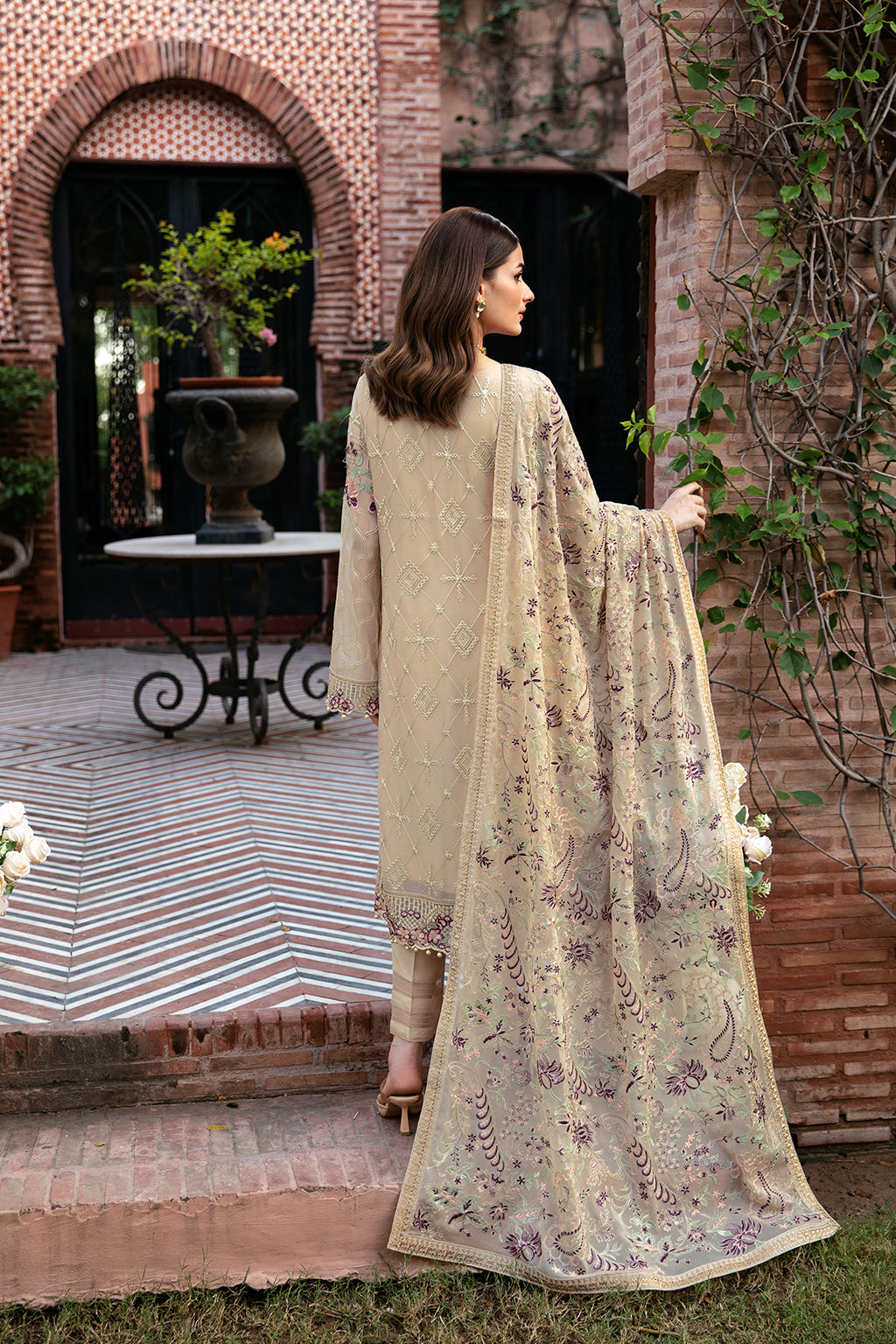 Ramsha 3 Piece Custom Stitched Suit - Yellow - LB284563