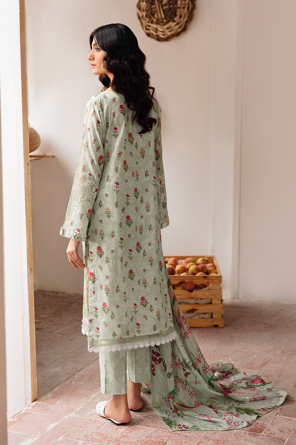 Ramsha 3 Piece Custom Stitched Suit - Green - LB285972