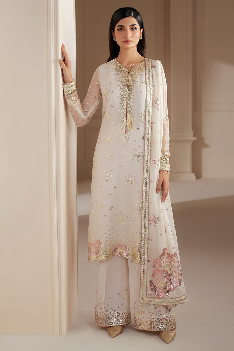 Jazmin 3 Piece Custom Stitched Suit - Off-White - LB289057