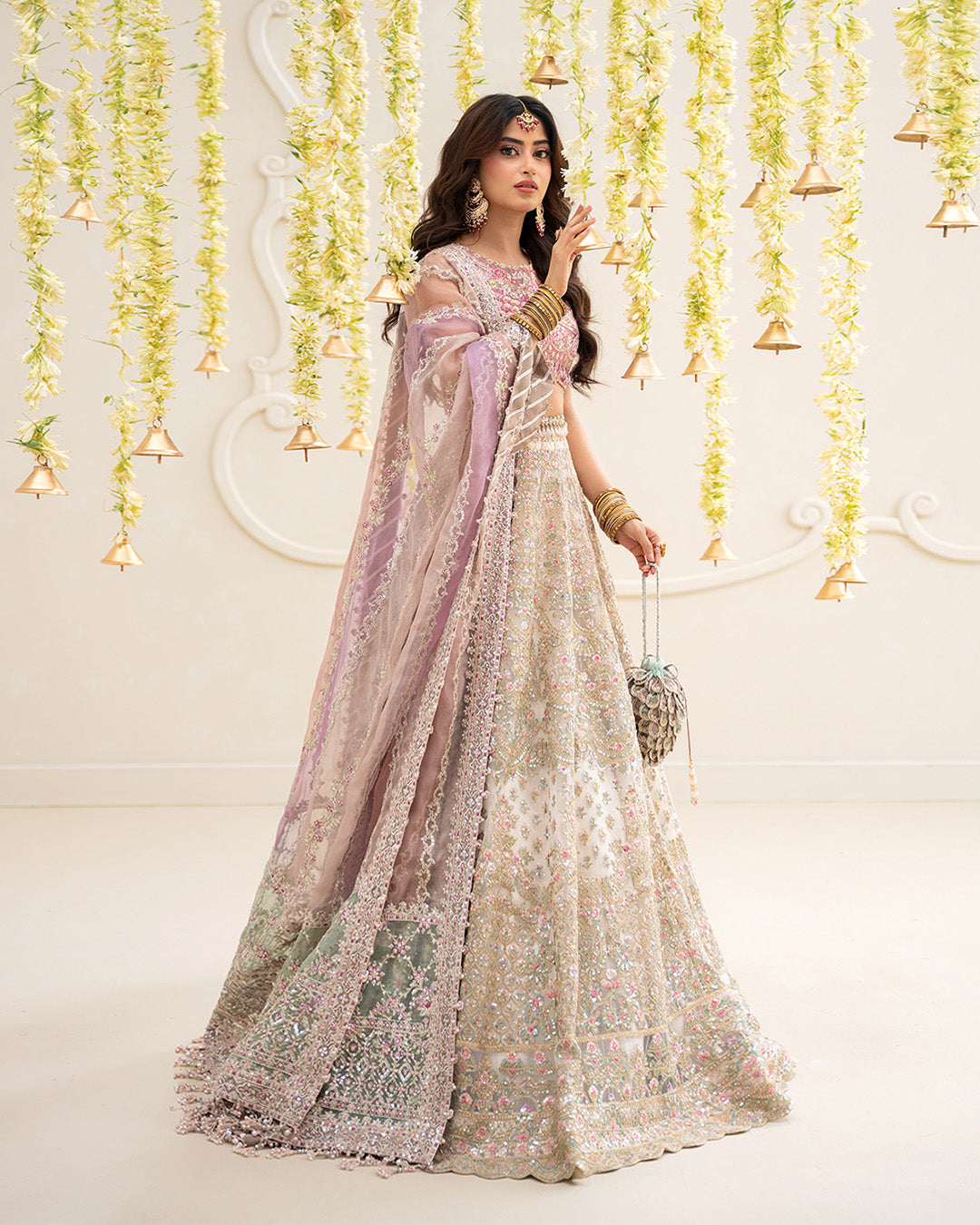 Faiza Saqlain 3 Piece Custom Stitched Suit - Off-White - LB31353