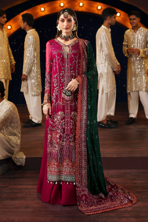 Nureh 3 Piece Custom Stitched Suit - Red - LB30957