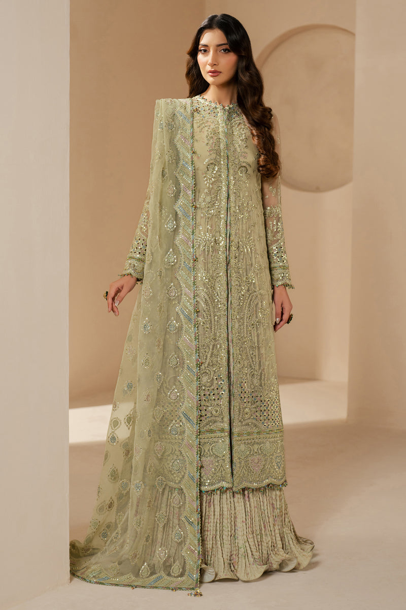 Jazmin 3 Piece Custom Stitched Suit - Green - LB29019