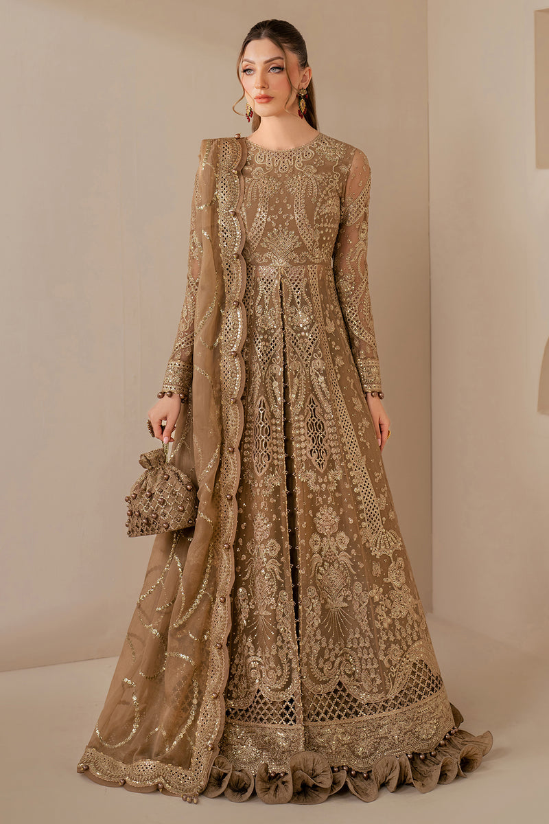 Jazmin 3 Piece Custom Stitched Suit - Beige - LB29026