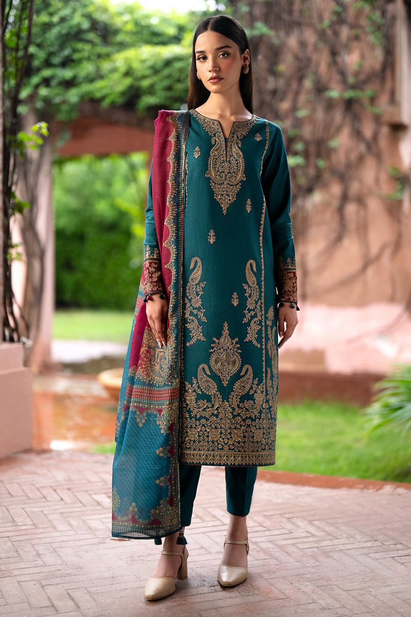 Jazmin 3 Piece Custom Stitched Suit - Blue - LB287937