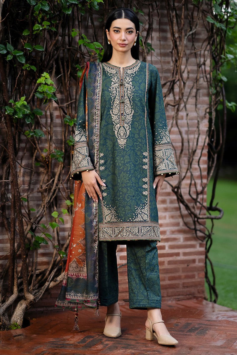 Jazmin 3 Piece Custom Stitched Suit - Green - LB287949