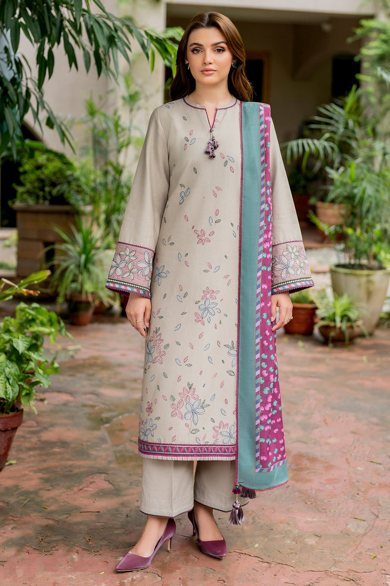 Jazmin 3 Piece Custom Stitched Suit - Beige - LB287944