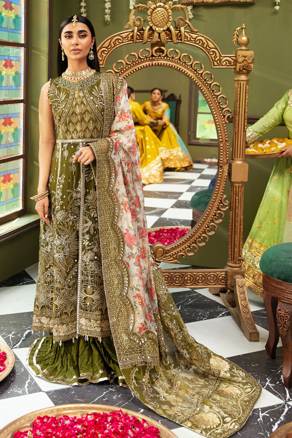 Nureh 3 Piece Custom Stitched Suit - Green - LB30946