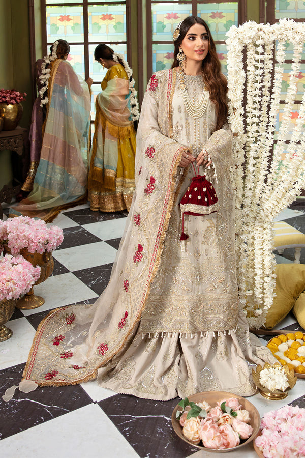 Nureh 3 Piece Custom Stitched Suit - White - LB30951