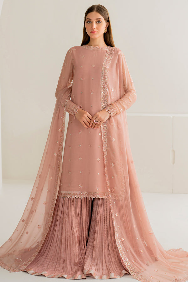 Farasha 3 Piece Custom Stitched Suit - Pink - LB289067