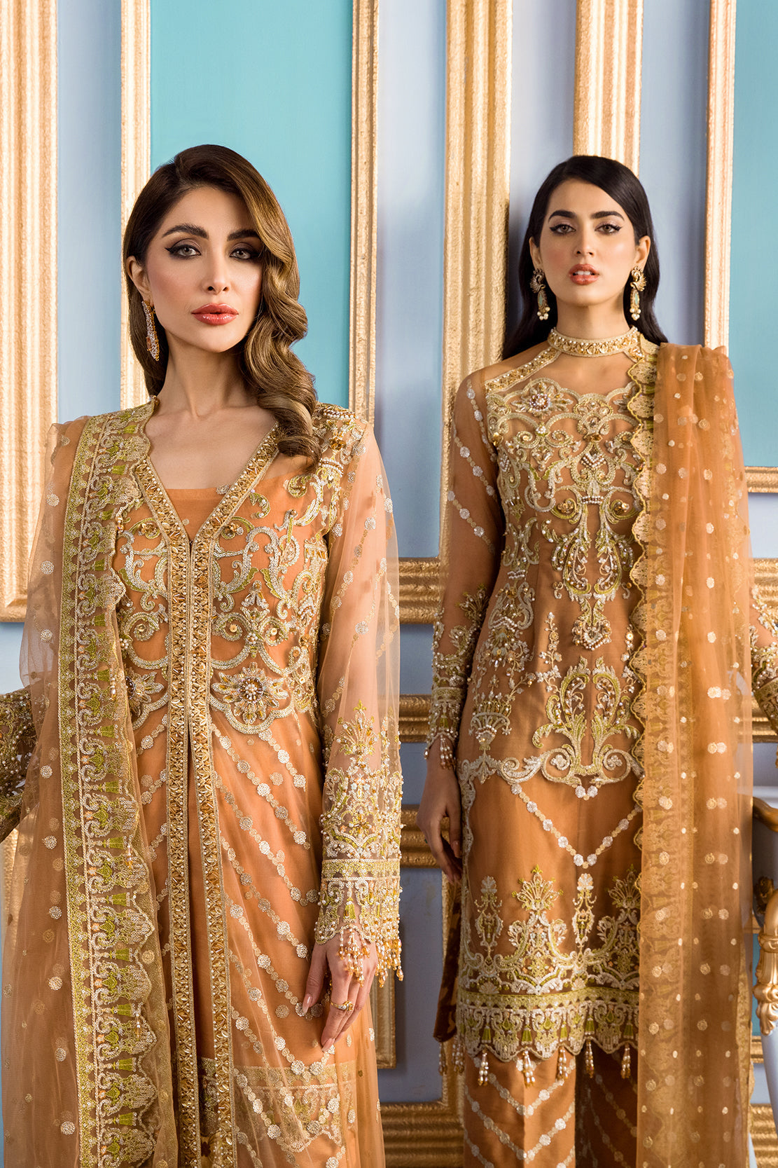 Reign 3 Piece Custom Stitched Suit - Orange - LB24625