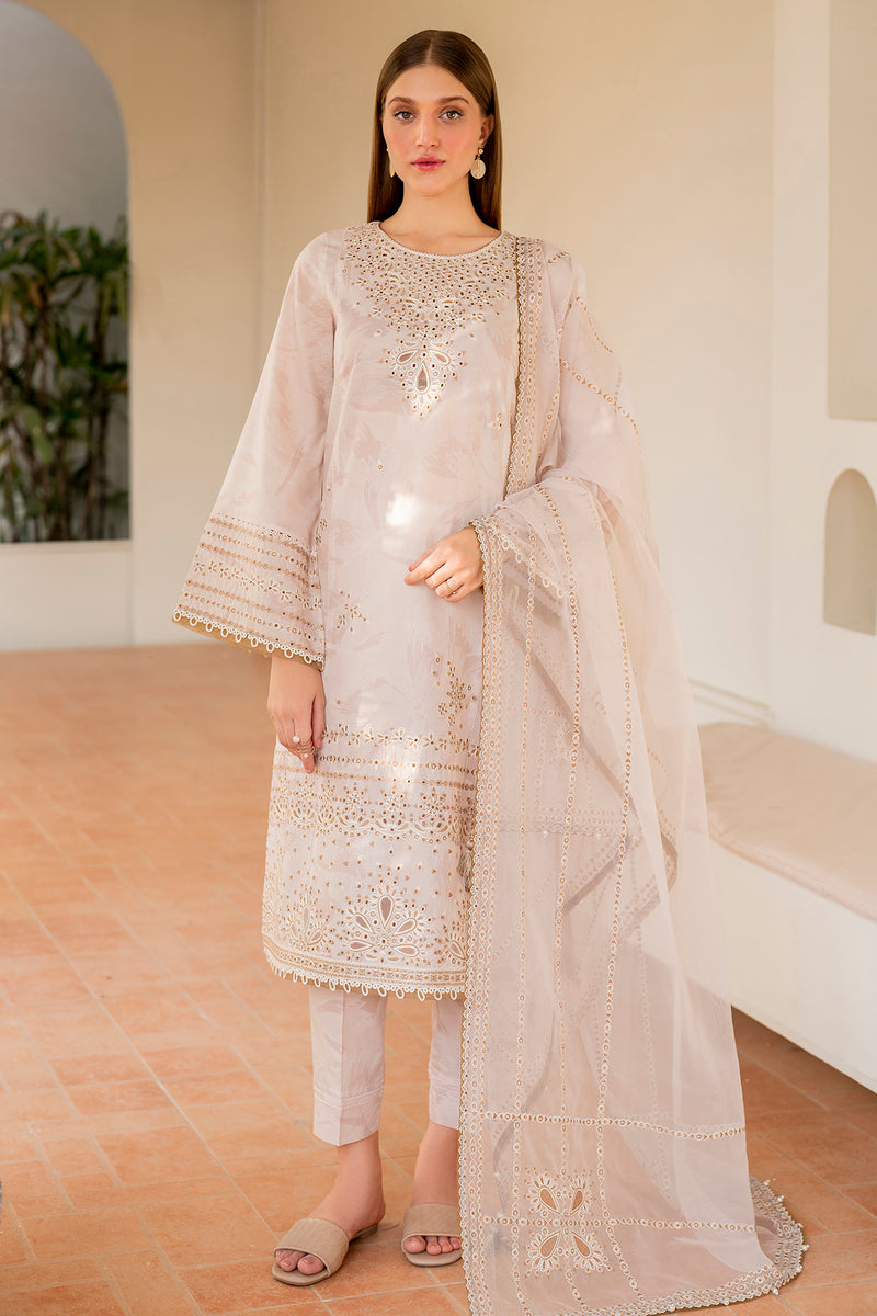 Jazmin 3 Piece Custom Stitched Suit - Beige - LB287330