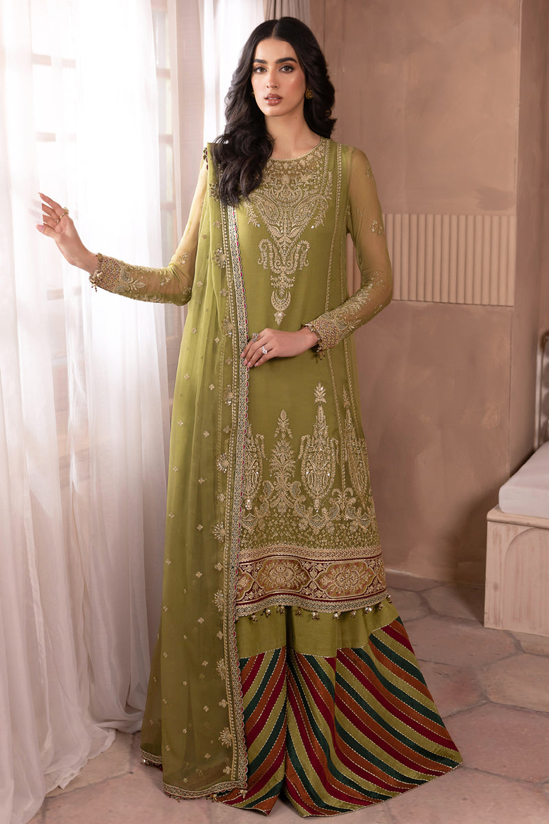 Jazmin 3 Piece Custom Stitched Suit - Green - LB287445