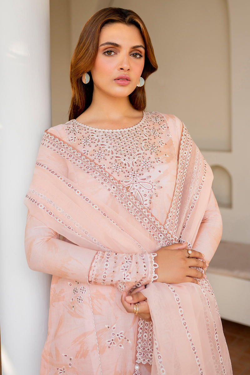 Jazmin 3 Piece Custom Stitched Suit - Peach - LB287331