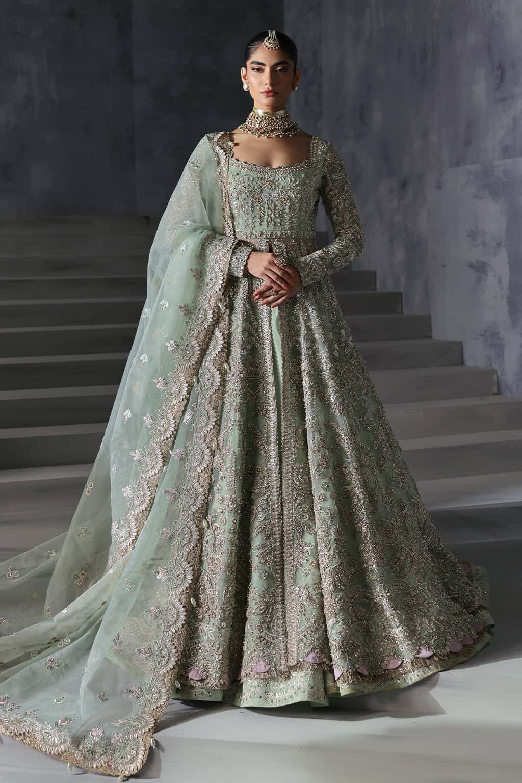 Afrozeh 3 Piece Custom Stitched Suit - Green - LB30458