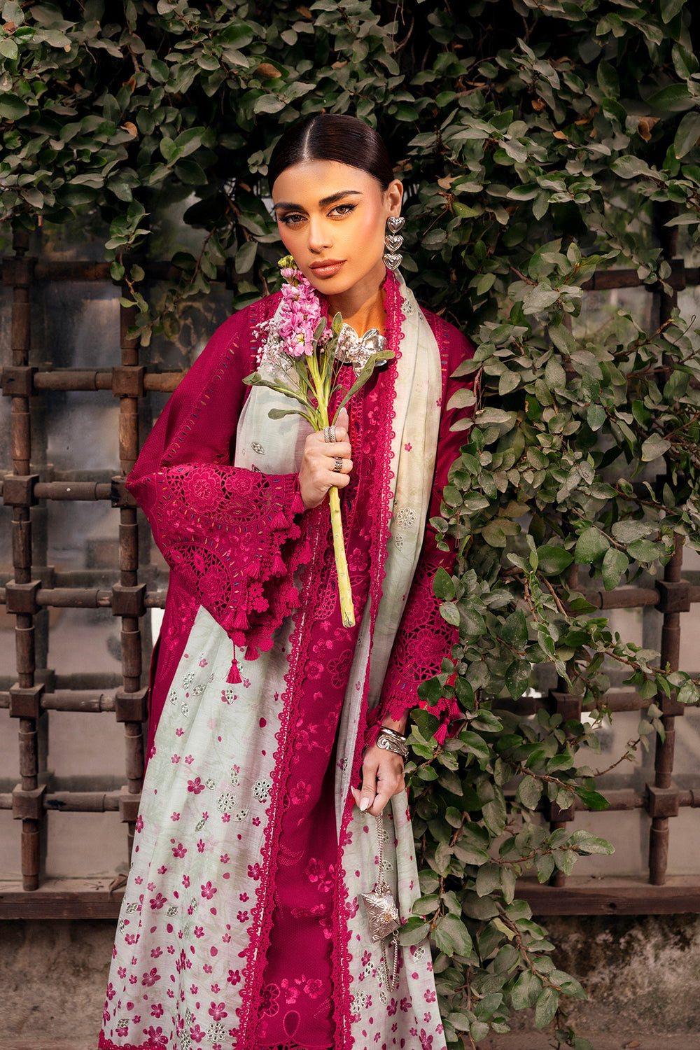 Jazmin 3 Piece Custom Stitched Suit - Pink - LB31420