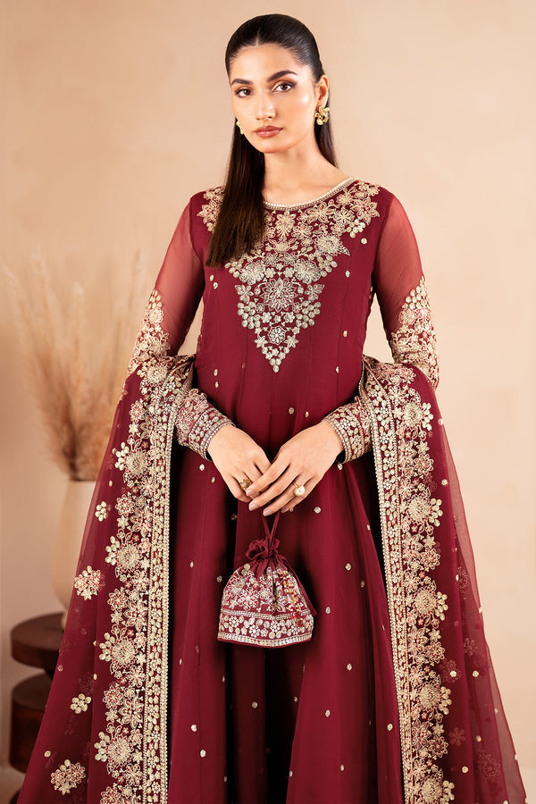 Farasha 3 Piece Custom Stitched Suit - Red - LB289061