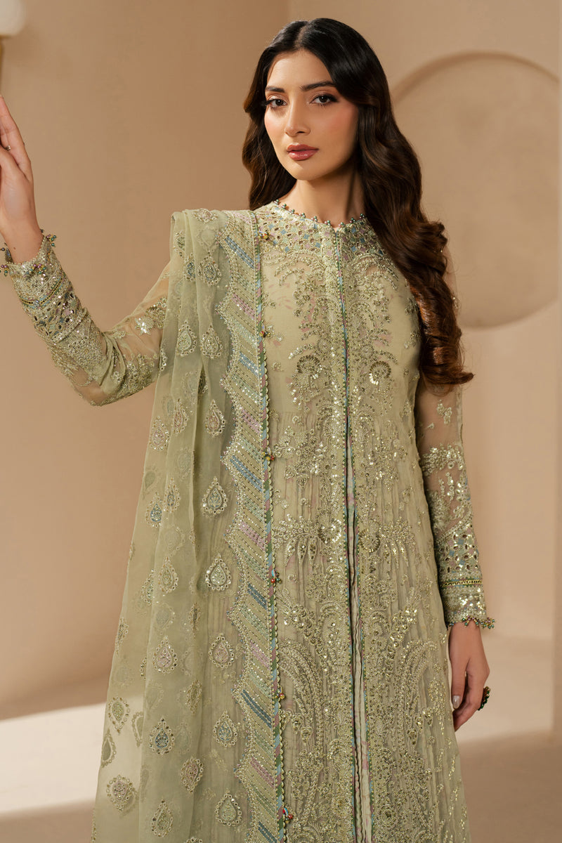 Jazmin 3 Piece Custom Stitched Suit - Green - LB29019