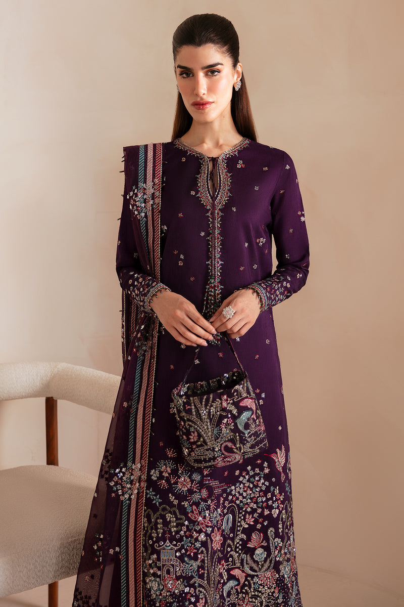 Jazmin 3 Piece Custom Stitched Suit - Purple - LB287957