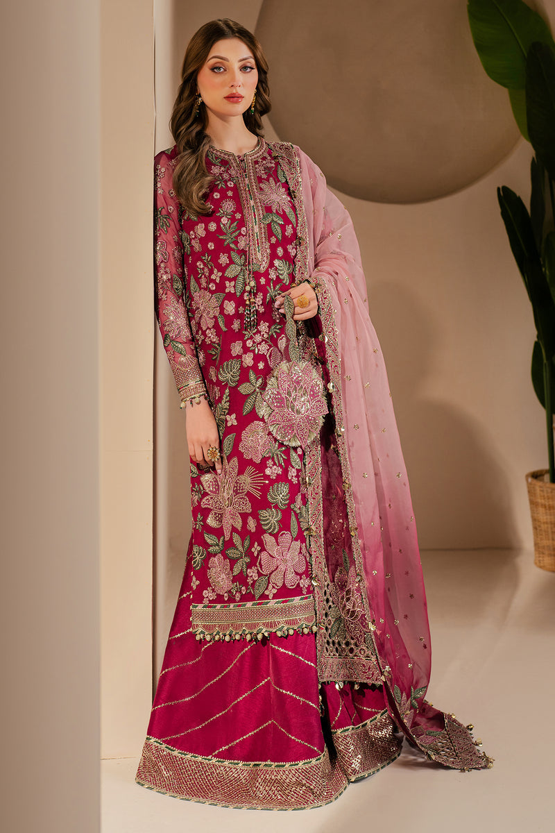 Jazmin 3 Piece Custom Stitched Suit - Pink - LB29022