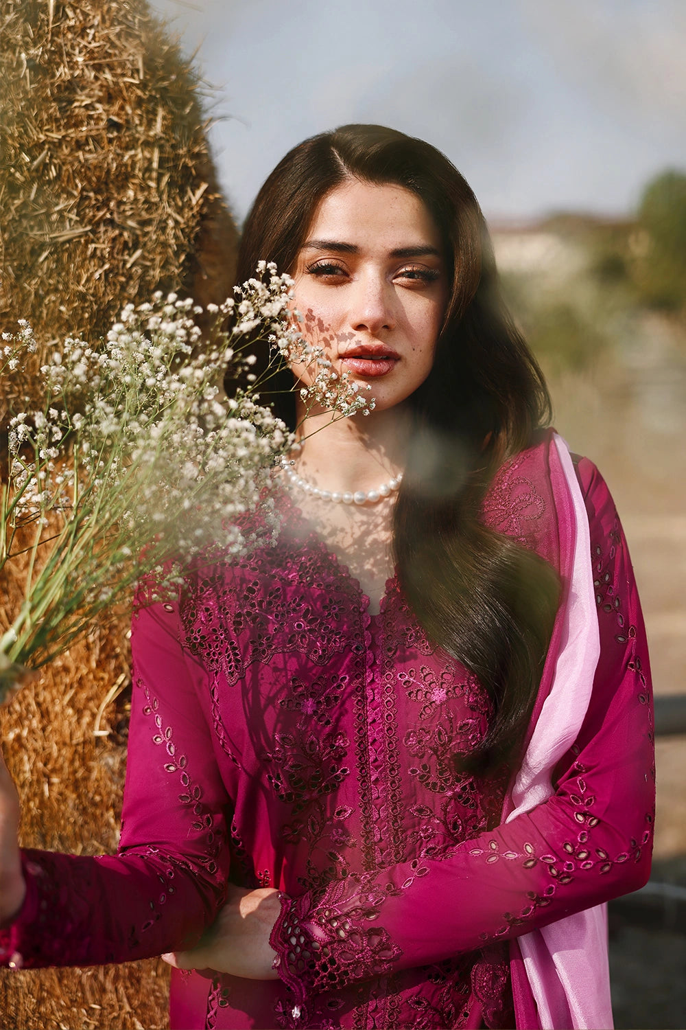 Azure 3 Piece Custom Stitched Suit - Pink - LB31569