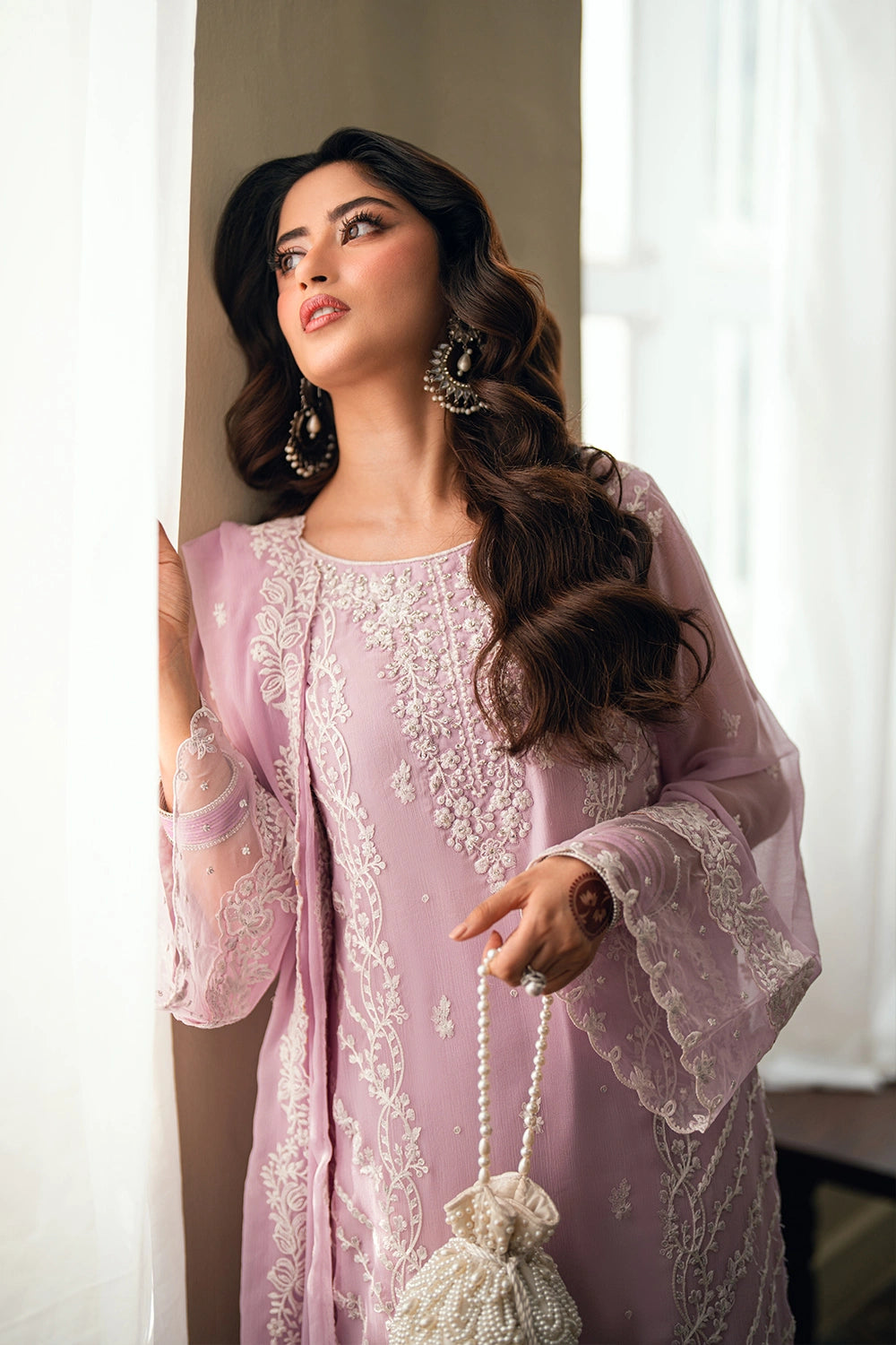 Azure 3 Piece Custom Stitched Suit - Lilac - LB31148