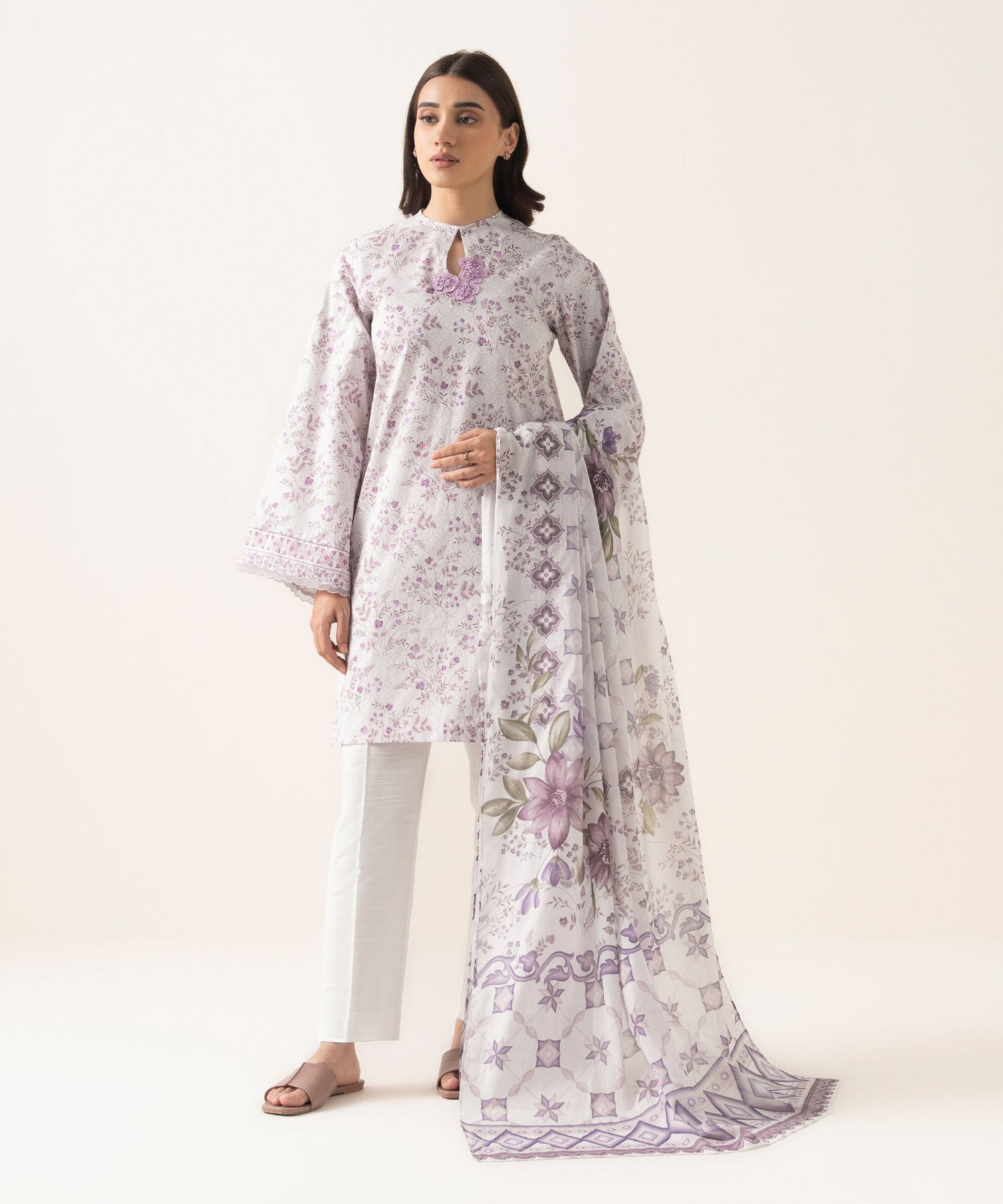 Sapphire 3 Piece Custom Stitched Suit - Purple - LB31301