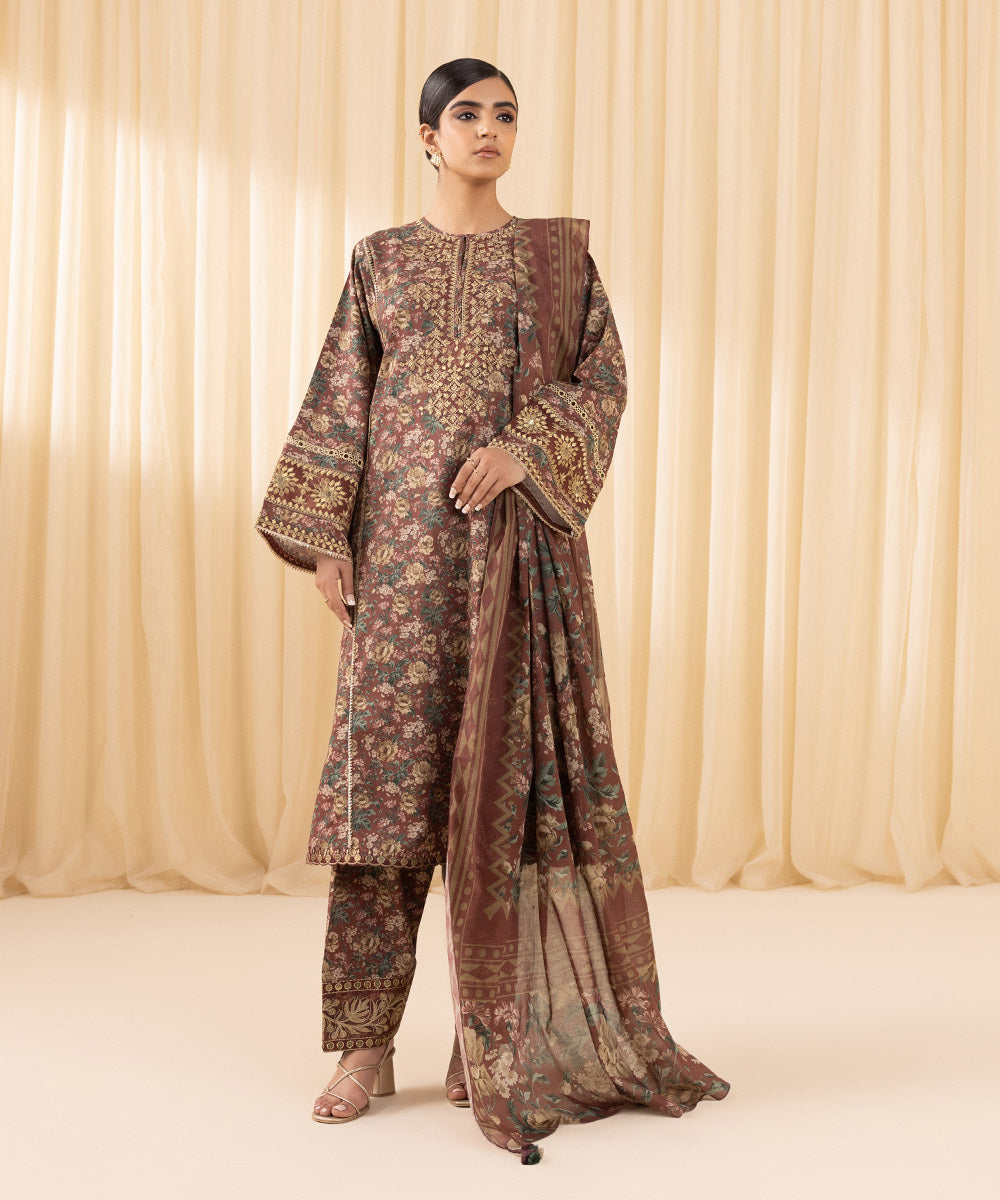 Sapphire 3 Piece Custom Stitched Suit - Purple - LB288158