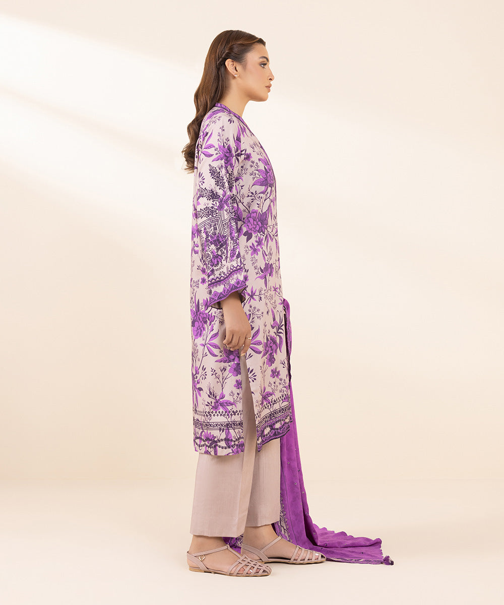 Sapphire 3 Piece Custom Stitched Suit - Purple - LB288728