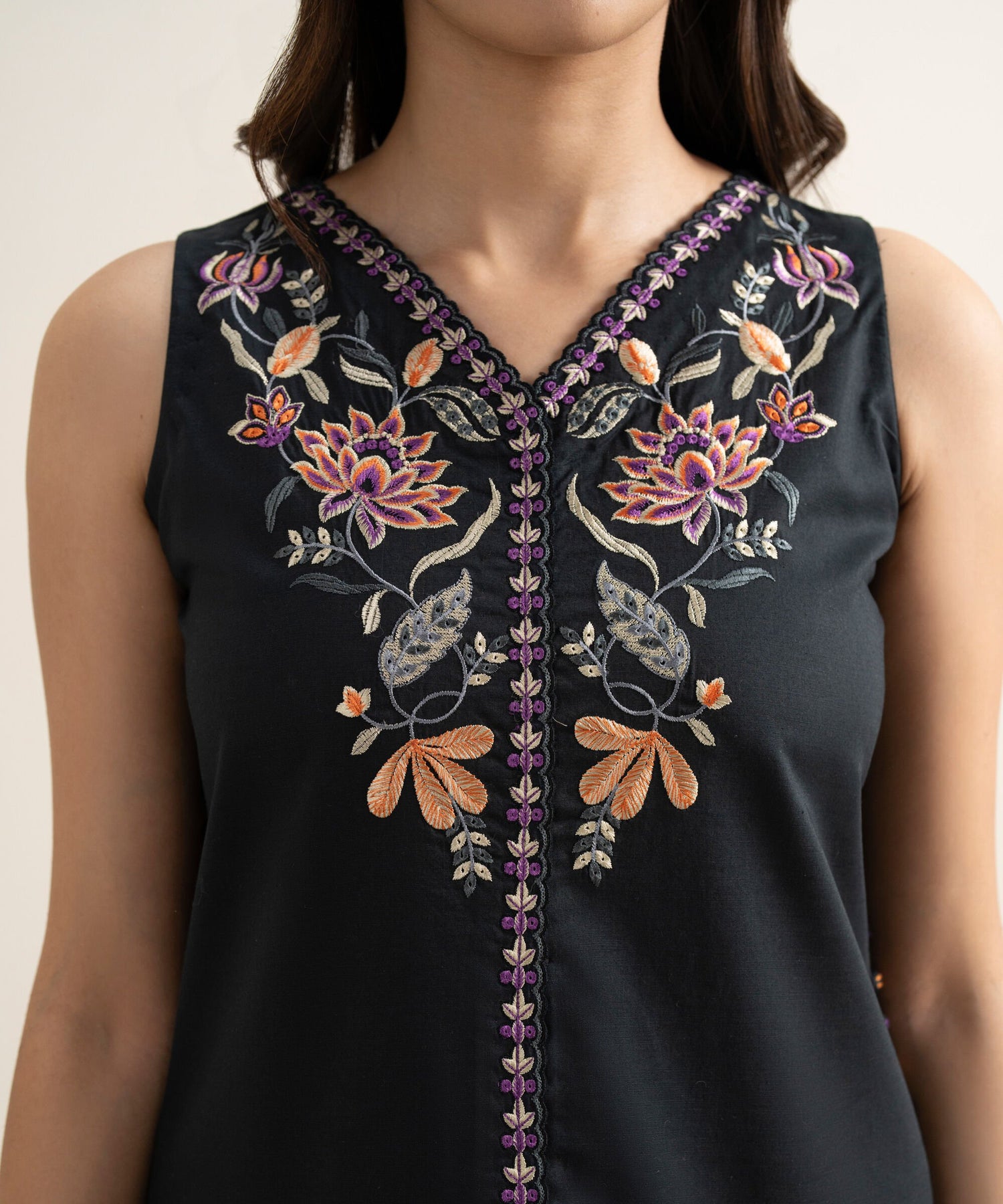 Sapphire 3 Piece Custom Stitched Suit - Black - LB31277