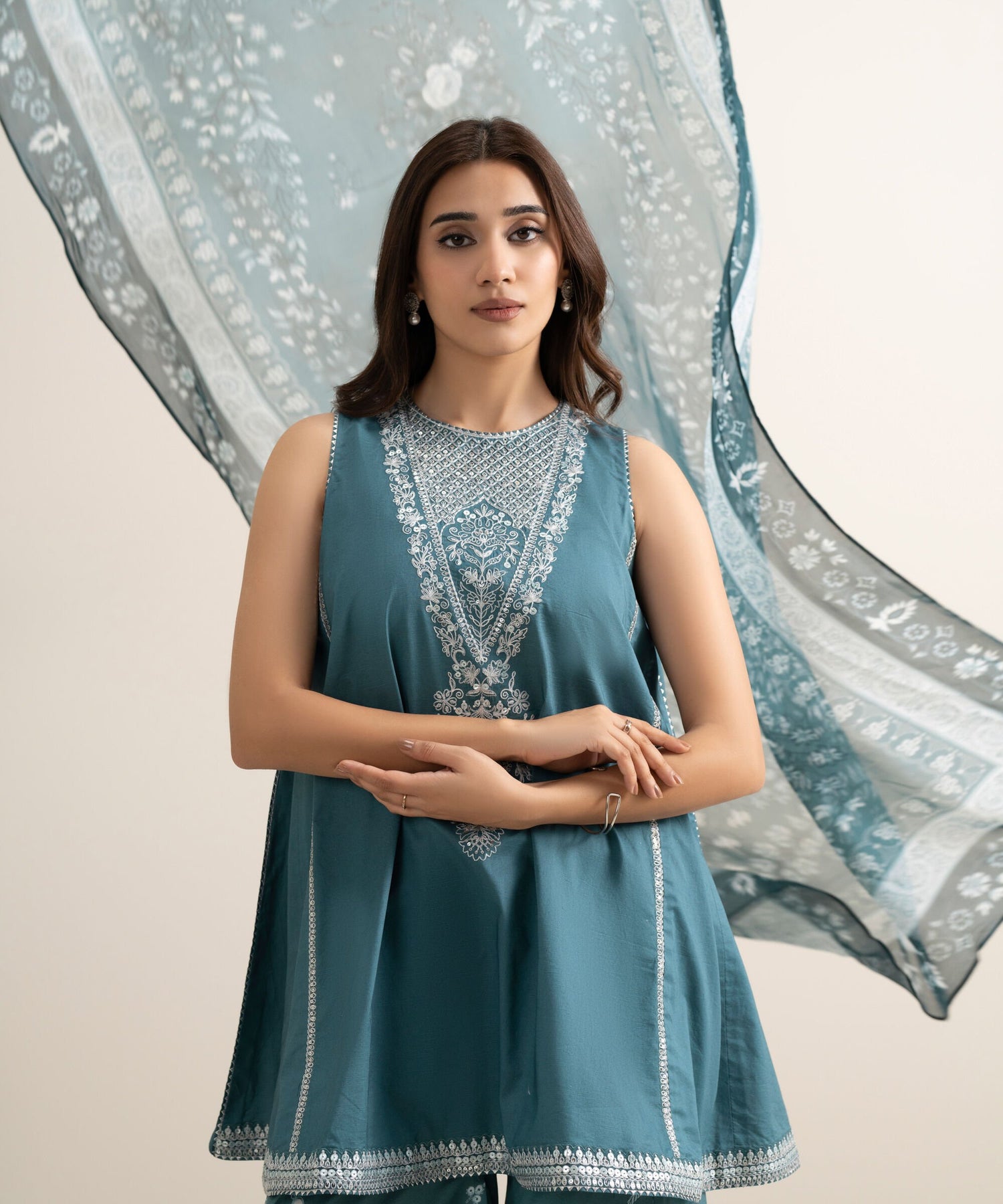 Sapphire 3 Piece Custom Stitched Suit - Blue - LB31295