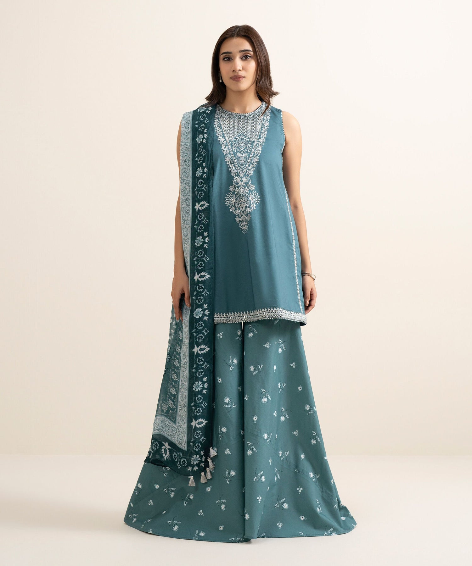 Sapphire 3 Piece Custom Stitched Suit - Blue - LB31295