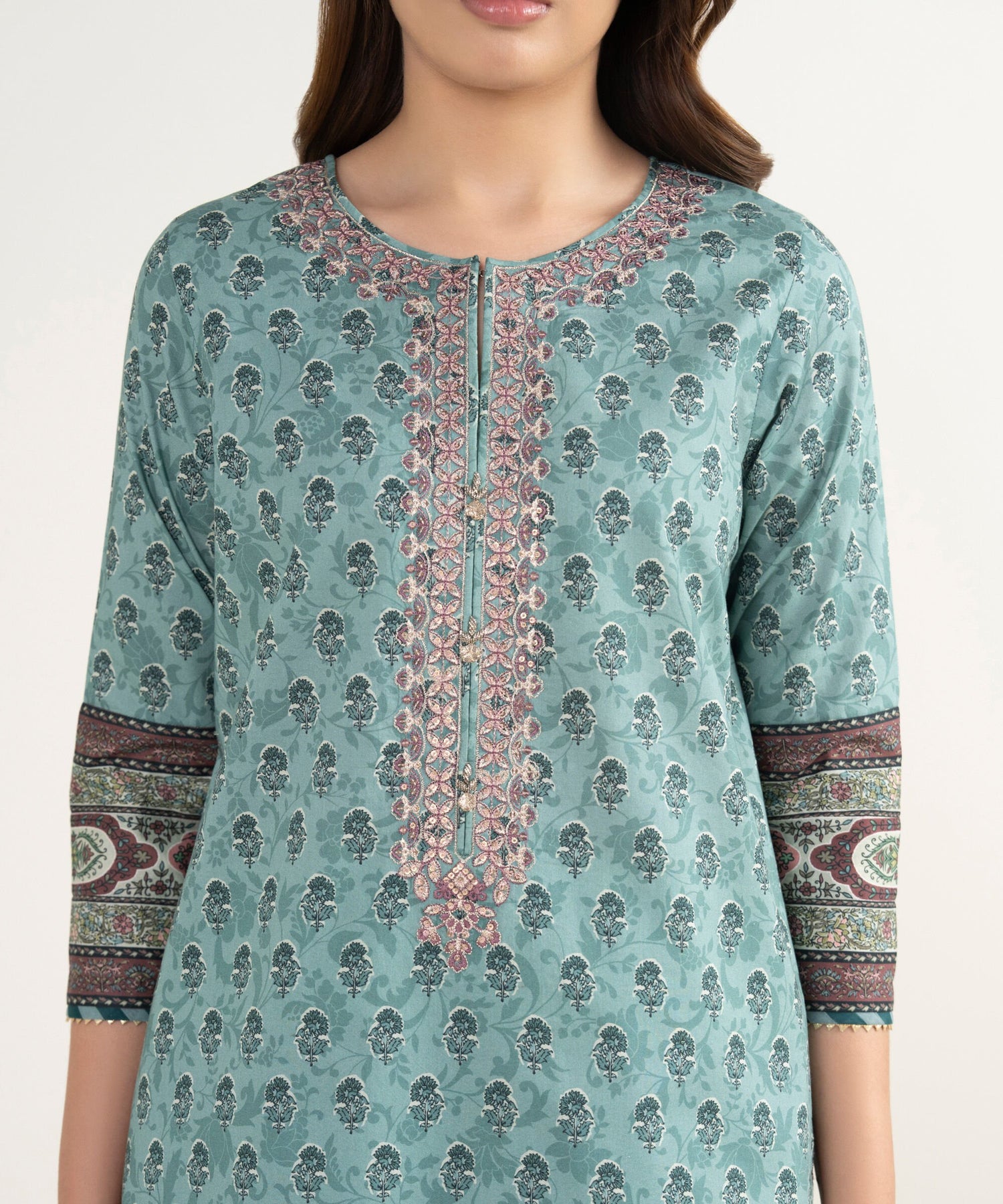 Sapphire 3 Piece Custom Stitched Suit - Green - LB31408