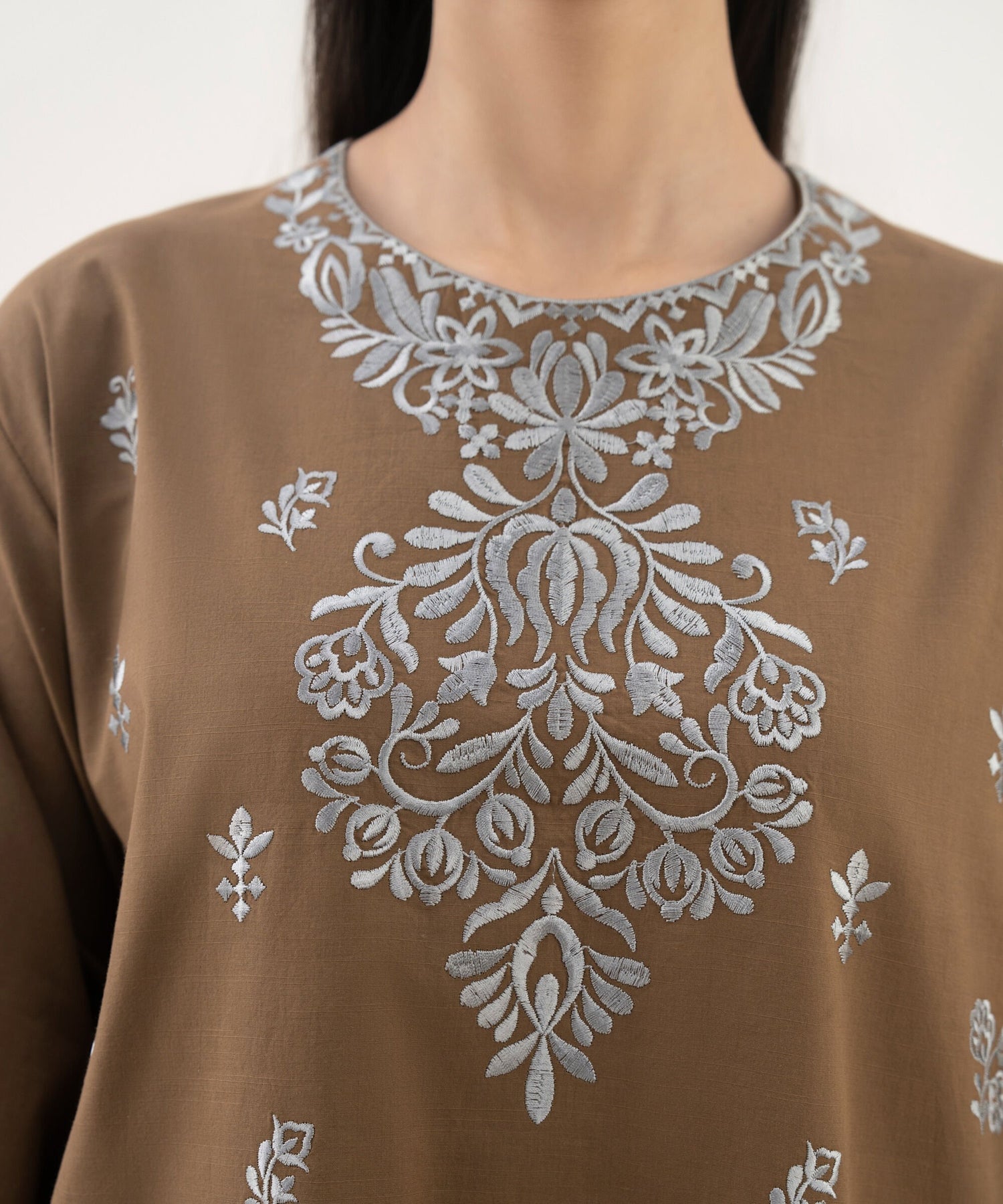 Sapphire 3 Piece Custom Stitched Suit - Brown - LB31222