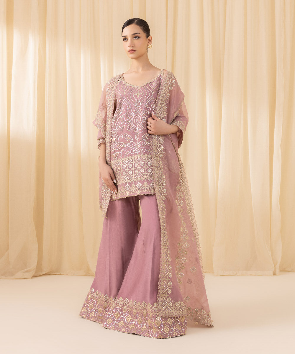 Sapphire 3 Piece Custom Stitched Suit - Purple - LB288194