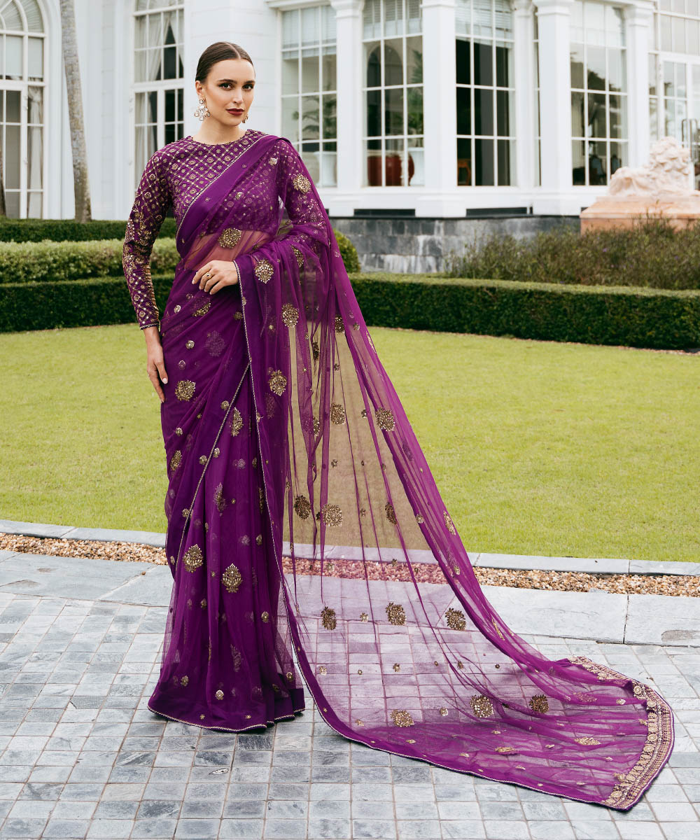 Sapphire 3 Piece Custom Stitched Suit - Purple - LB288078