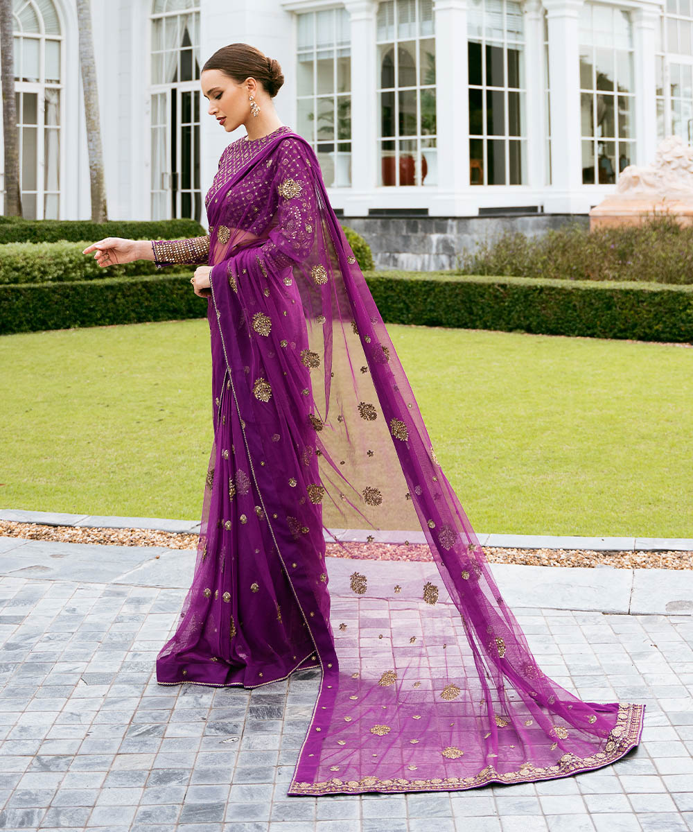 Sapphire 3 Piece Custom Stitched Suit - Purple - LB288078